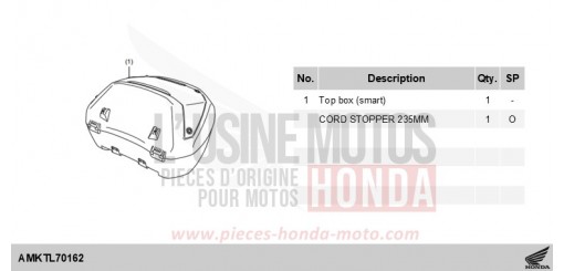 KIT,TOP BOX(SMART) ADV750S de 2025